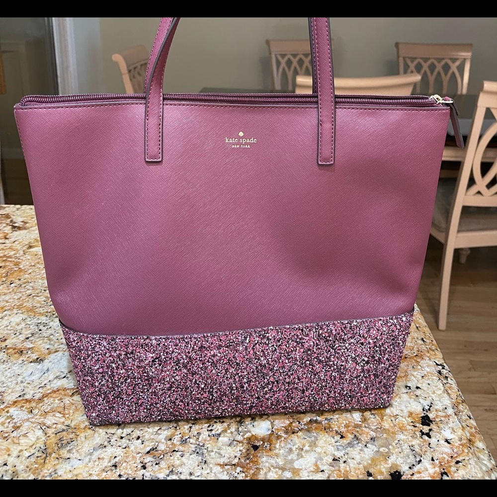 Kate Spade Maroon Tote Bag